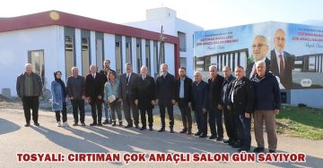 TOSYALI: CIRTIMAN ÇOK AMAÇLI SALON GÜN SAYIYOR